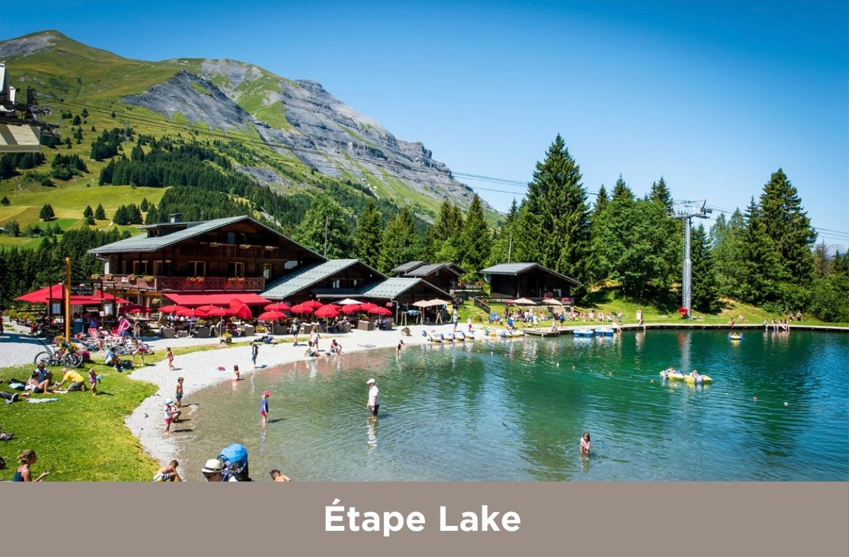 Lac de l'Étape in the Contamines ski area
