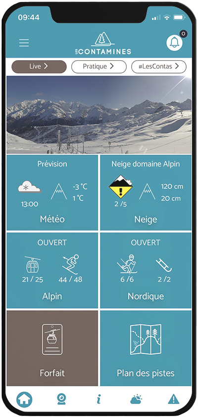 Discover the Contamines new app!