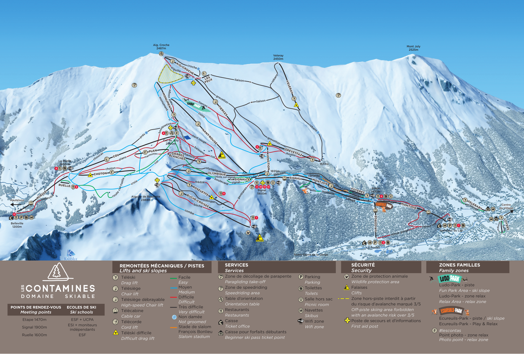 Discover the pistes map